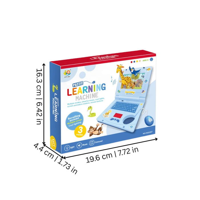 Learning Laptop Toy with Keyboard Buttons, Music, and Sounds