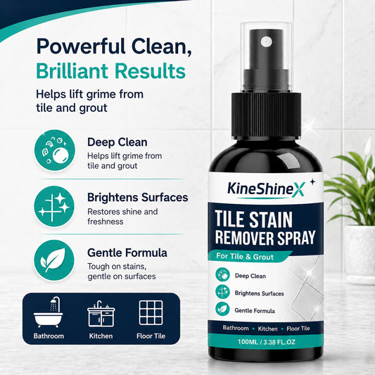 🔥 Hot Selling Powerful Grout & Tile Stain Remover with Towel