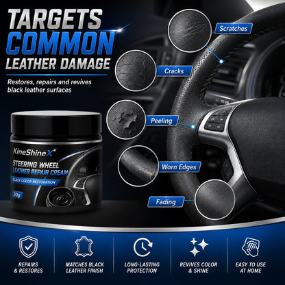 🔥 Hot Selling | SteerRestore™ High Quality New Leather Repair & Revive Cream with Brush